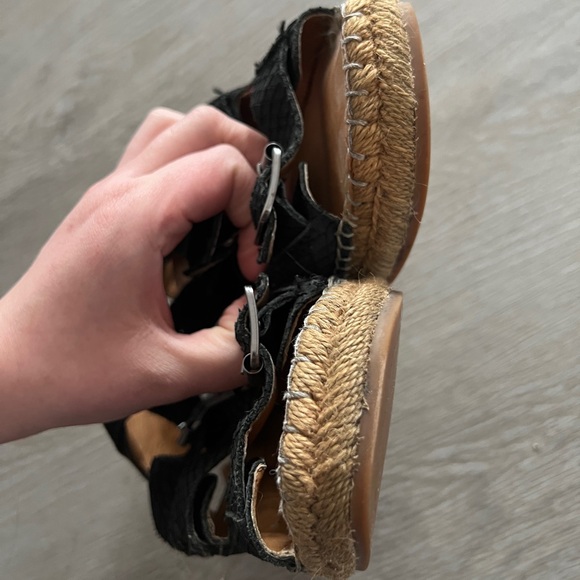 Anthropologie Kelsey dagger Brooklyn island espadrille buckle wedges - Picture 6 of 14